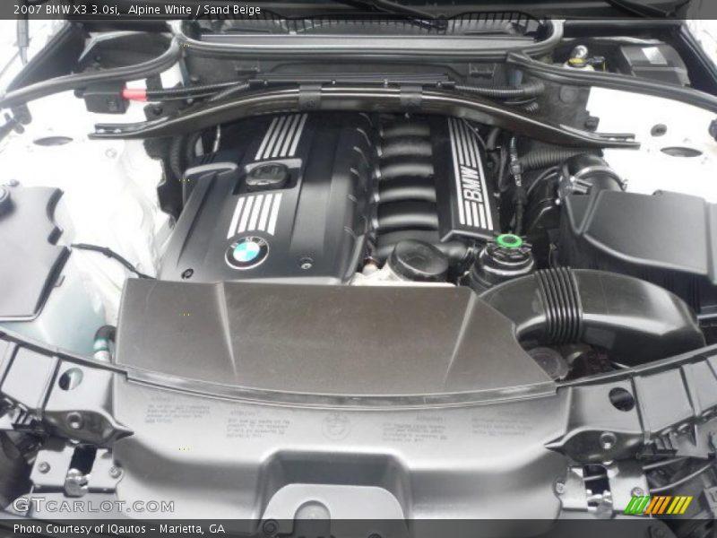 Alpine White / Sand Beige 2007 BMW X3 3.0si