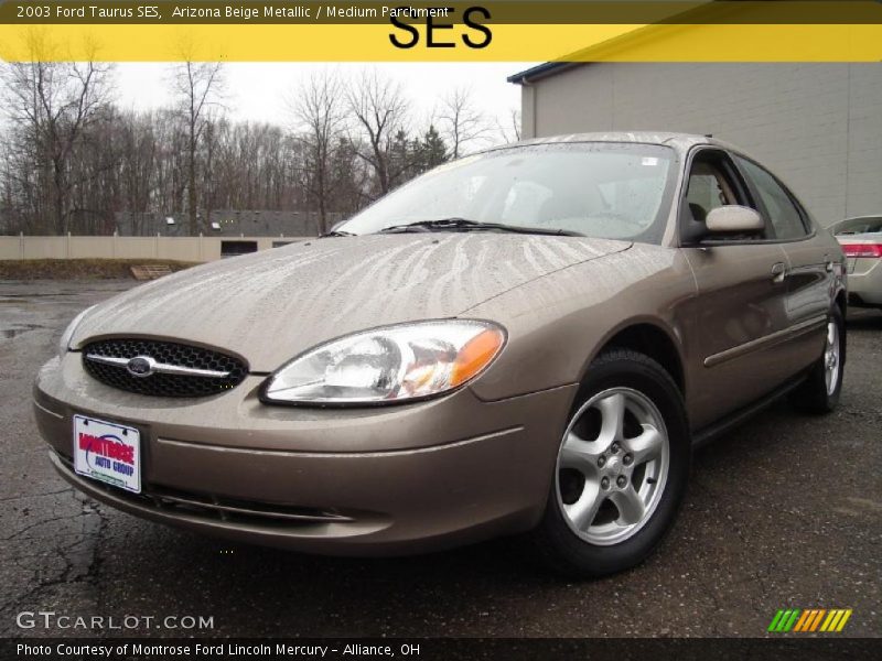 Arizona Beige Metallic / Medium Parchment 2003 Ford Taurus SES