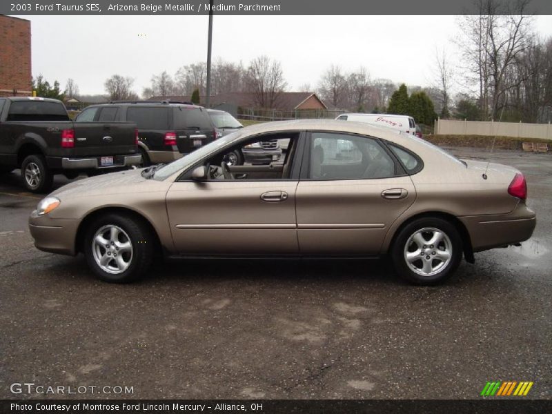 Arizona Beige Metallic / Medium Parchment 2003 Ford Taurus SES