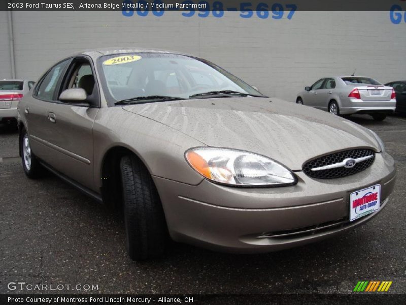 Arizona Beige Metallic / Medium Parchment 2003 Ford Taurus SES