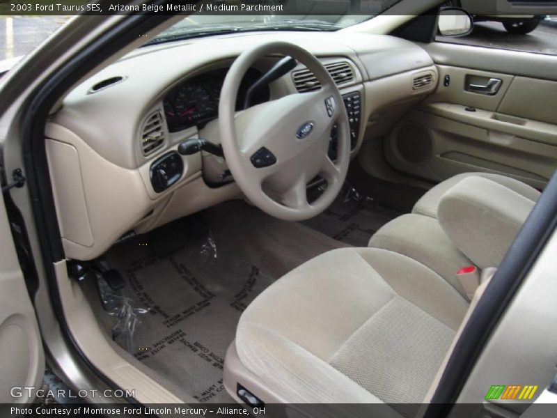 Arizona Beige Metallic / Medium Parchment 2003 Ford Taurus SES