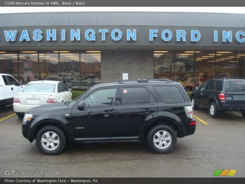 Black / Black 2008 Mercury Mariner I4 4WD