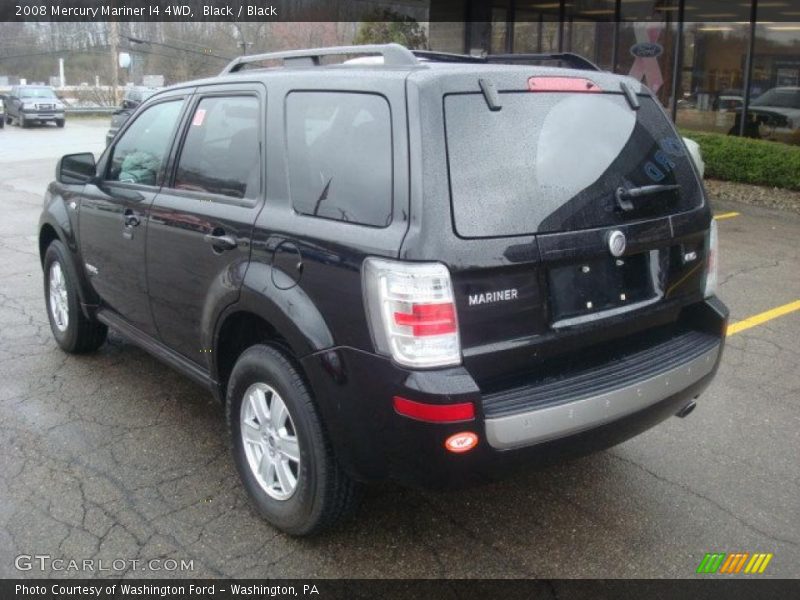 Black / Black 2008 Mercury Mariner I4 4WD