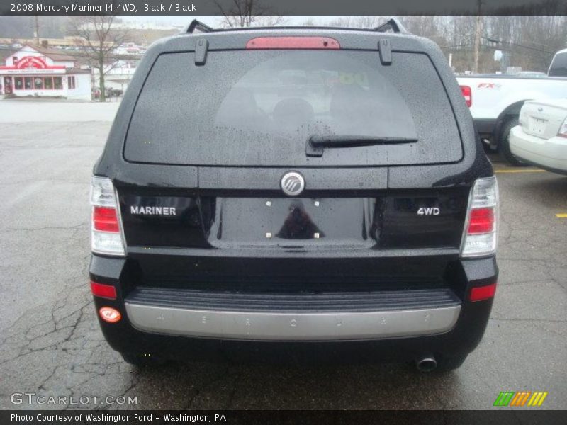 Black / Black 2008 Mercury Mariner I4 4WD