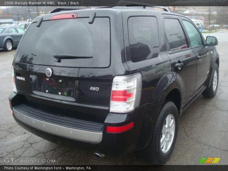 Black / Black 2008 Mercury Mariner I4 4WD