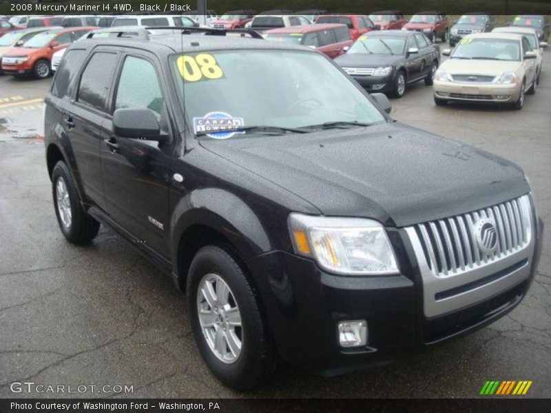 Black / Black 2008 Mercury Mariner I4 4WD