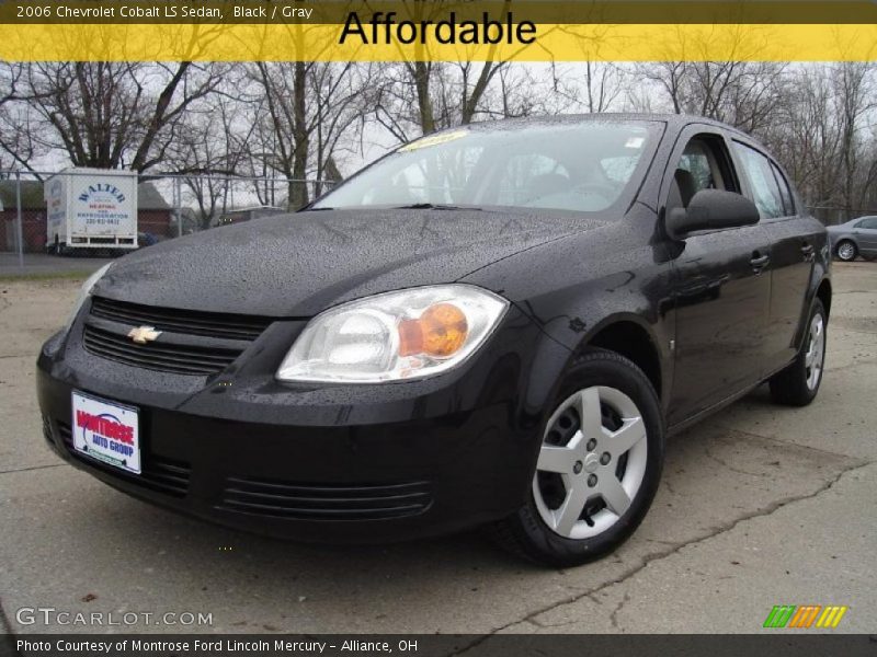 Black / Gray 2006 Chevrolet Cobalt LS Sedan