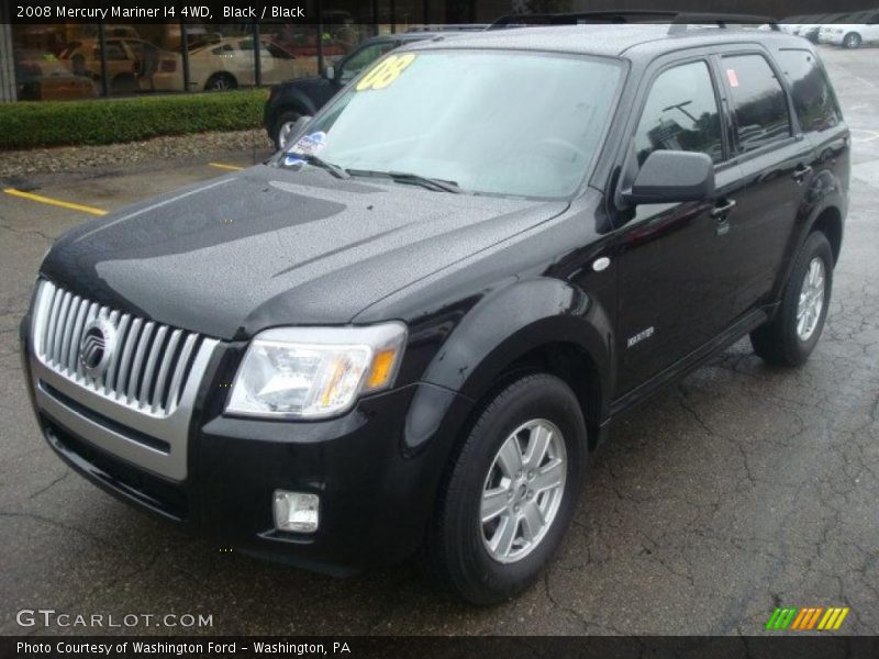 Black / Black 2008 Mercury Mariner I4 4WD