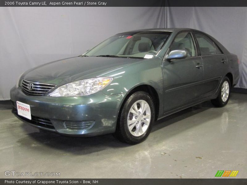 Aspen Green Pearl / Stone Gray 2006 Toyota Camry LE