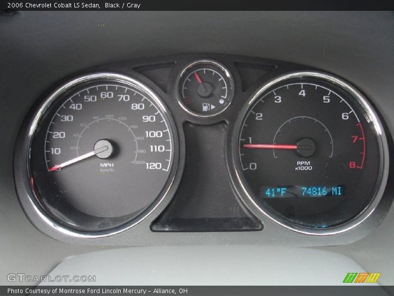 Black / Gray 2006 Chevrolet Cobalt LS Sedan