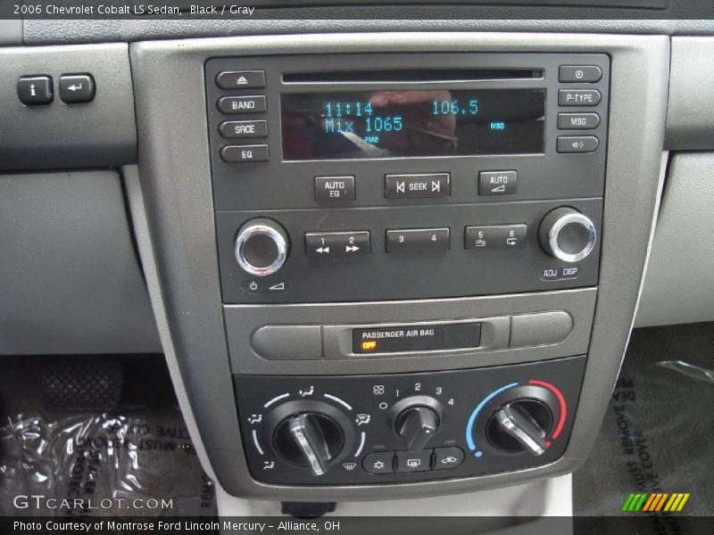 Black / Gray 2006 Chevrolet Cobalt LS Sedan