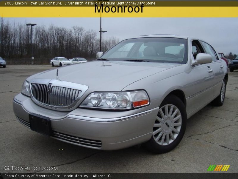 Silver Birch Metallic / Medium Light Stone/Dark Stone 2005 Lincoln Town Car Signature