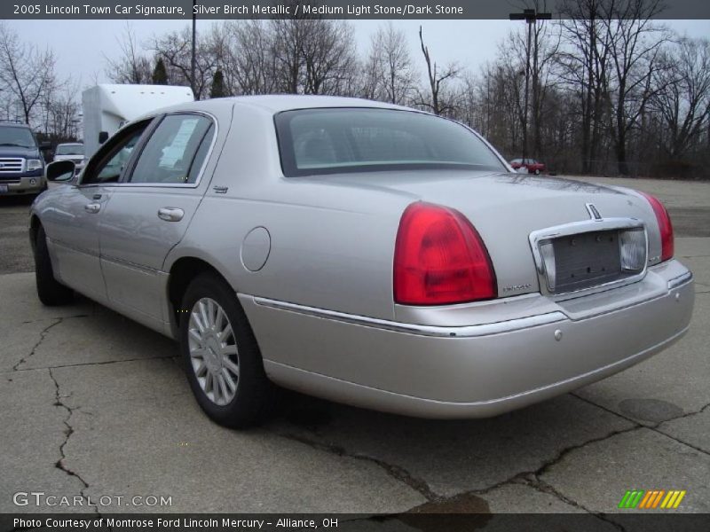 Silver Birch Metallic / Medium Light Stone/Dark Stone 2005 Lincoln Town Car Signature