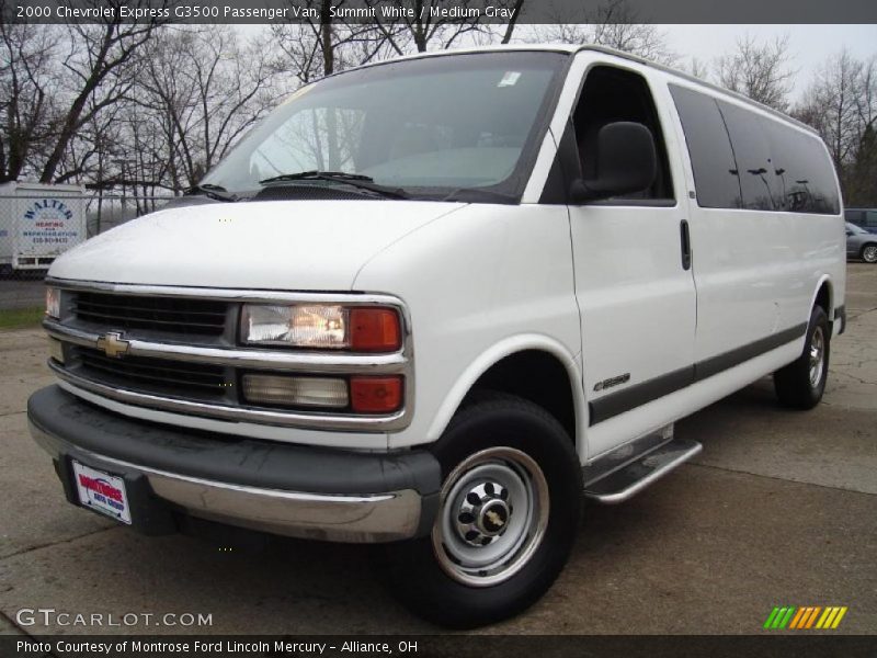 Summit White / Medium Gray 2000 Chevrolet Express G3500 Passenger Van