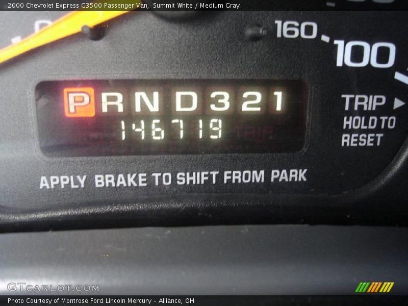 Summit White / Medium Gray 2000 Chevrolet Express G3500 Passenger Van