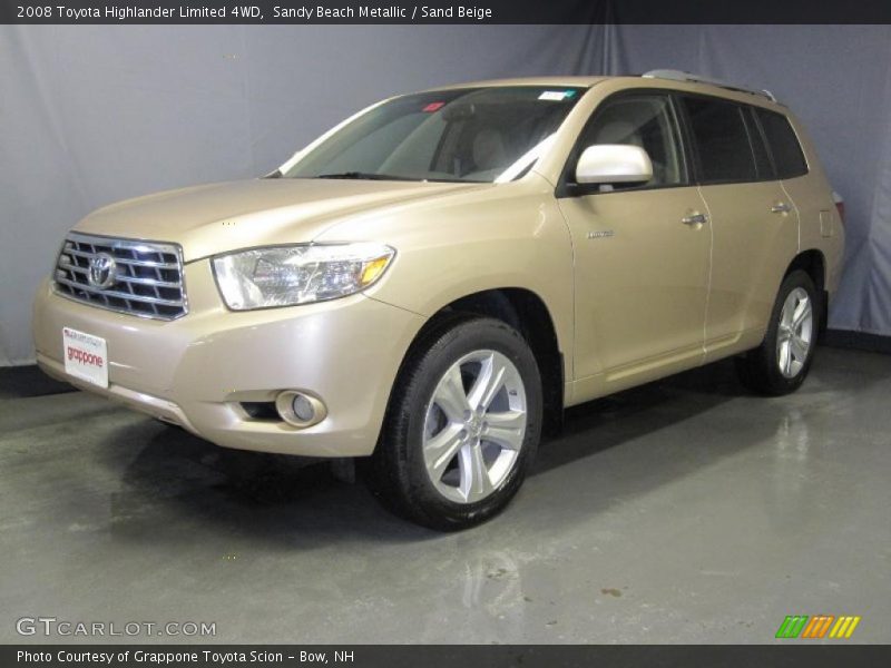 Sandy Beach Metallic / Sand Beige 2008 Toyota Highlander Limited 4WD