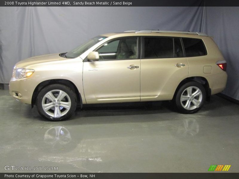 Sandy Beach Metallic / Sand Beige 2008 Toyota Highlander Limited 4WD