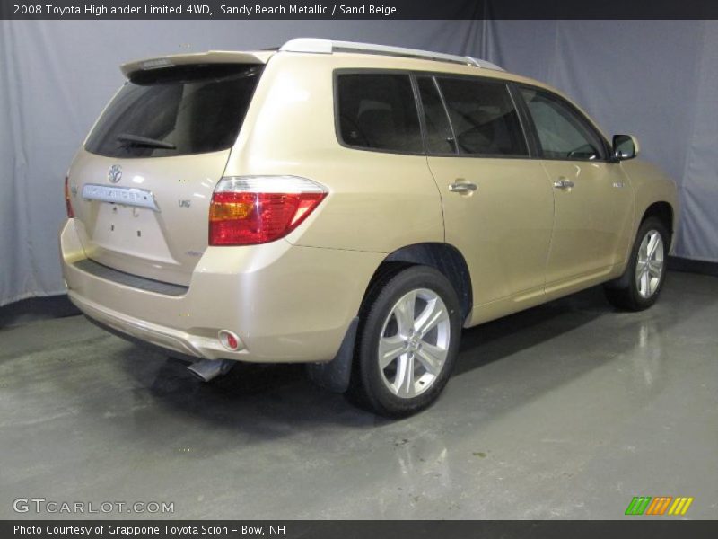 Sandy Beach Metallic / Sand Beige 2008 Toyota Highlander Limited 4WD