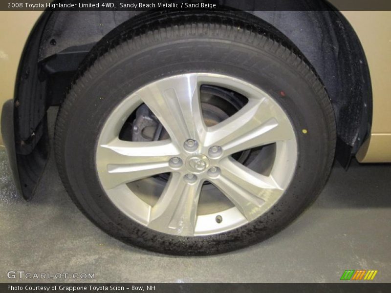 Sandy Beach Metallic / Sand Beige 2008 Toyota Highlander Limited 4WD