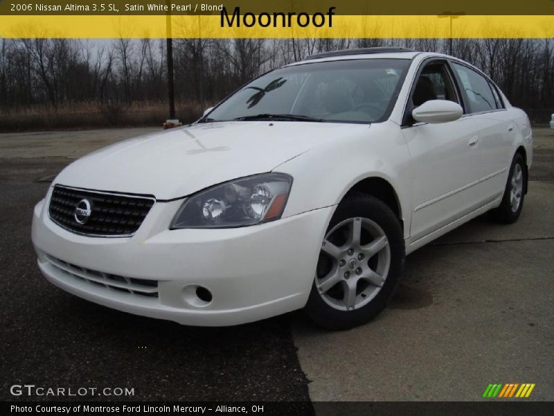 Satin White Pearl / Blond 2006 Nissan Altima 3.5 SL