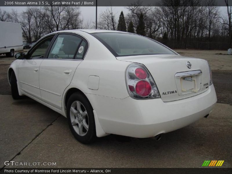 Satin White Pearl / Blond 2006 Nissan Altima 3.5 SL