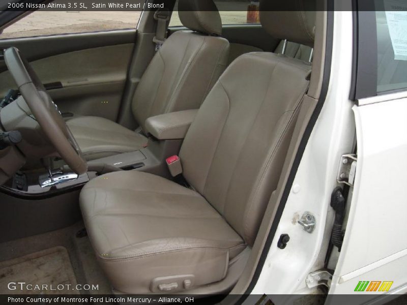 Satin White Pearl / Blond 2006 Nissan Altima 3.5 SL