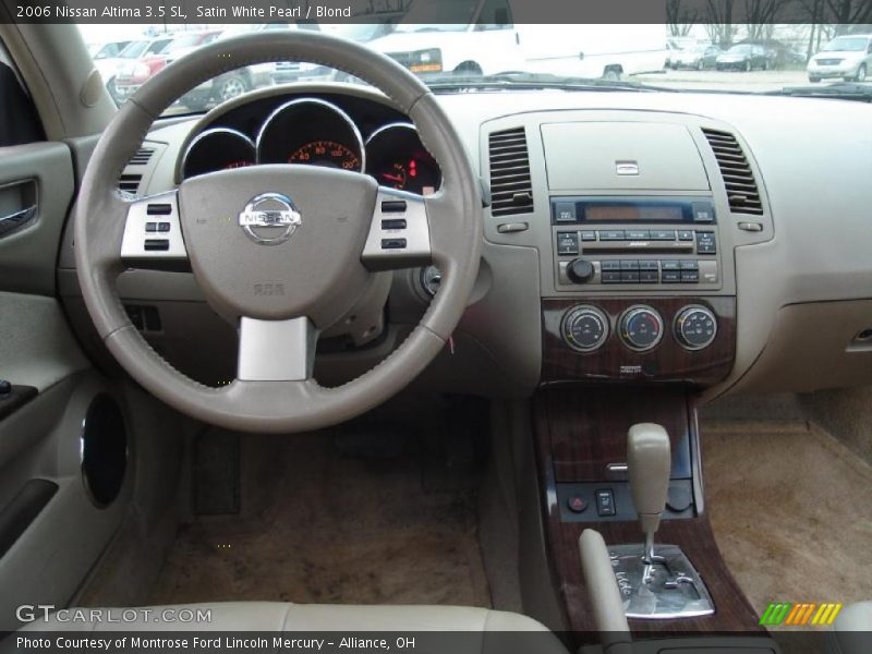 Satin White Pearl / Blond 2006 Nissan Altima 3.5 SL