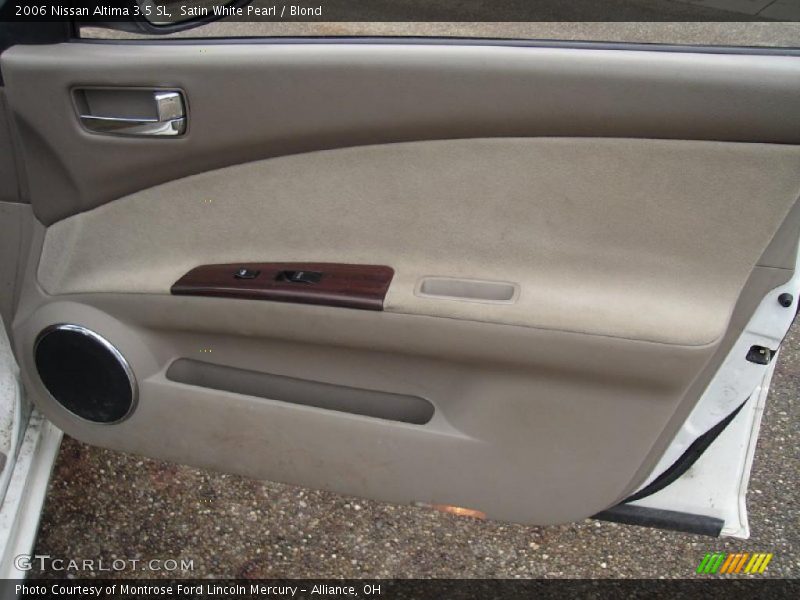 Satin White Pearl / Blond 2006 Nissan Altima 3.5 SL