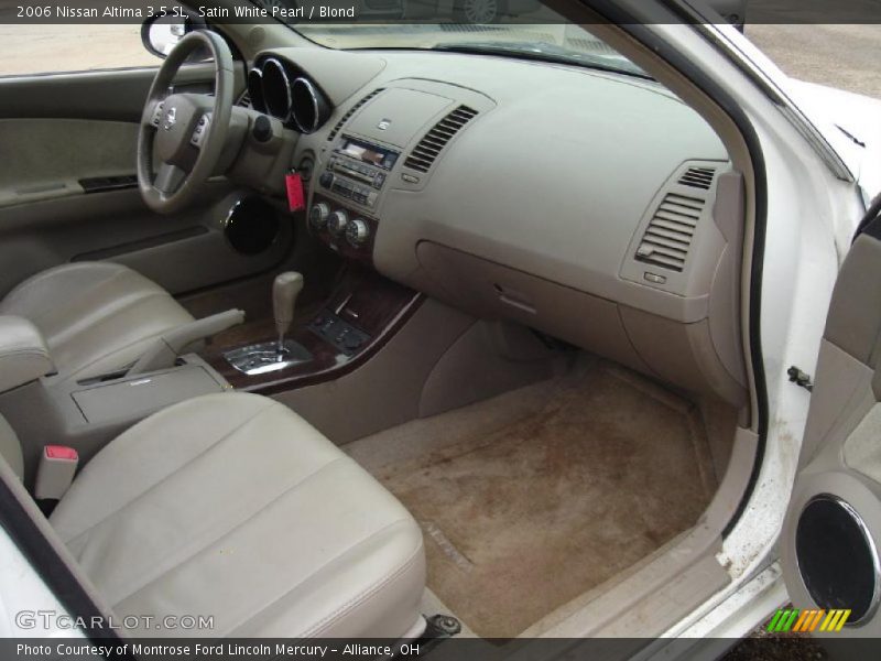 Satin White Pearl / Blond 2006 Nissan Altima 3.5 SL