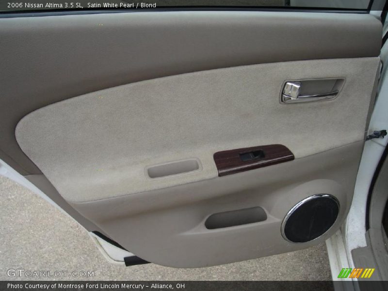 Satin White Pearl / Blond 2006 Nissan Altima 3.5 SL