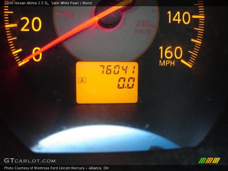 Satin White Pearl / Blond 2006 Nissan Altima 3.5 SL