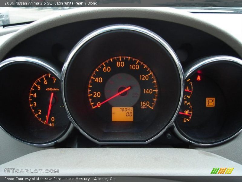 Satin White Pearl / Blond 2006 Nissan Altima 3.5 SL
