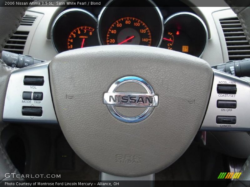 Satin White Pearl / Blond 2006 Nissan Altima 3.5 SL