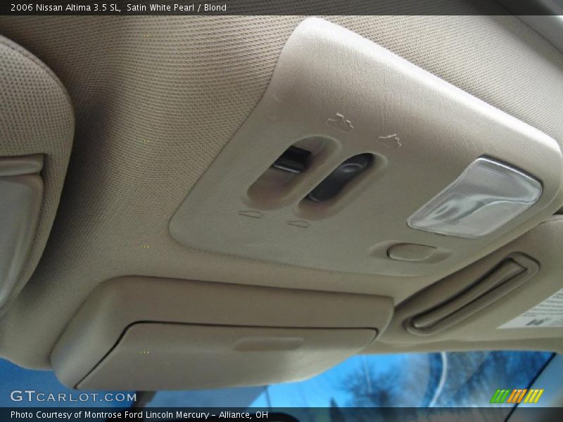 Satin White Pearl / Blond 2006 Nissan Altima 3.5 SL