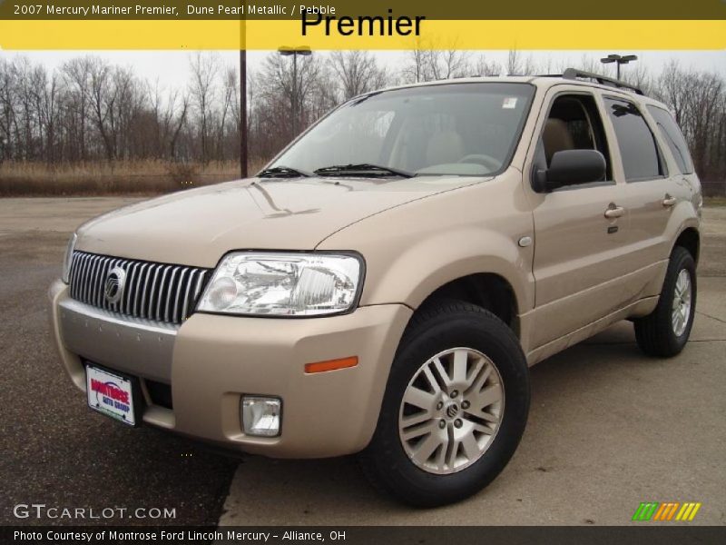 Dune Pearl Metallic / Pebble 2007 Mercury Mariner Premier