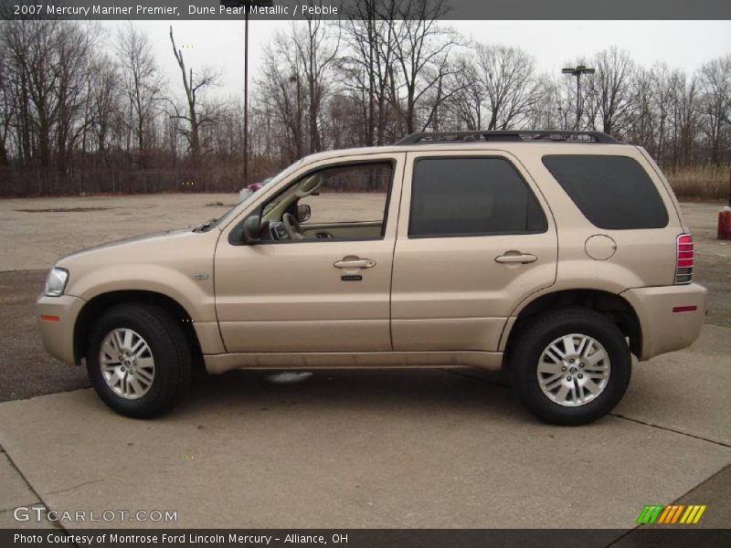 Dune Pearl Metallic / Pebble 2007 Mercury Mariner Premier