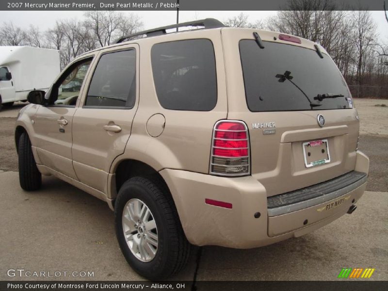 Dune Pearl Metallic / Pebble 2007 Mercury Mariner Premier