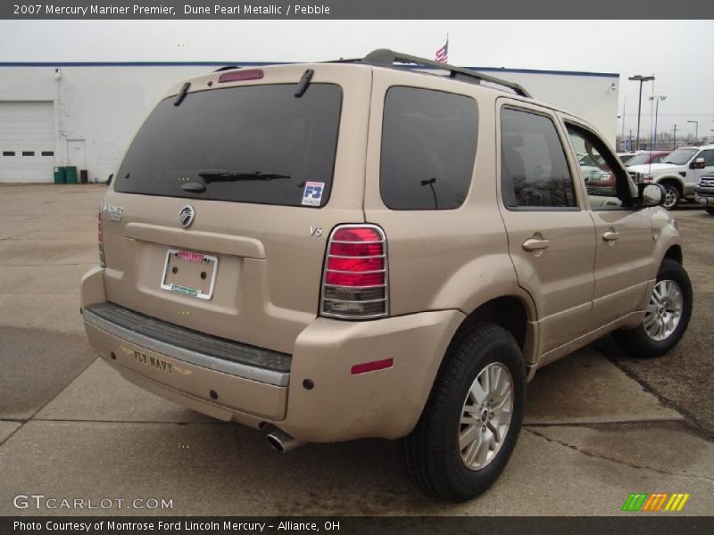 Dune Pearl Metallic / Pebble 2007 Mercury Mariner Premier