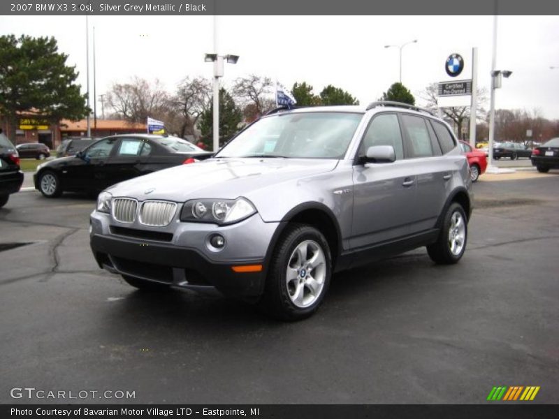 Silver Grey Metallic / Black 2007 BMW X3 3.0si