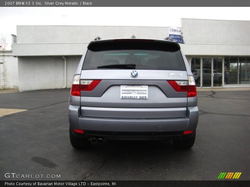 Silver Grey Metallic / Black 2007 BMW X3 3.0si