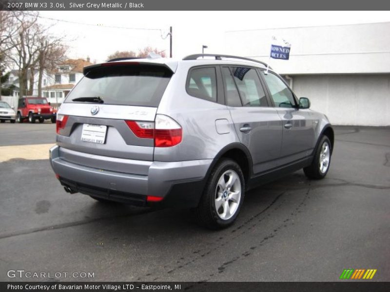 Silver Grey Metallic / Black 2007 BMW X3 3.0si