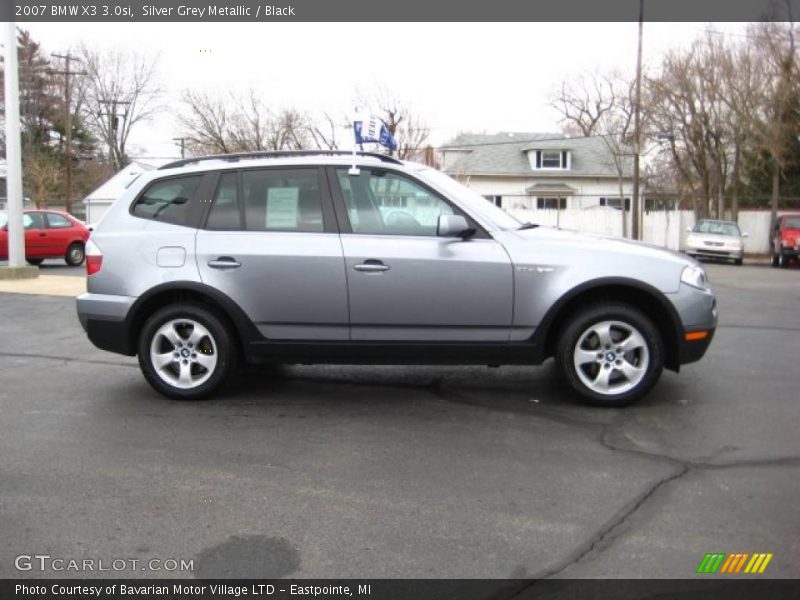 Silver Grey Metallic / Black 2007 BMW X3 3.0si
