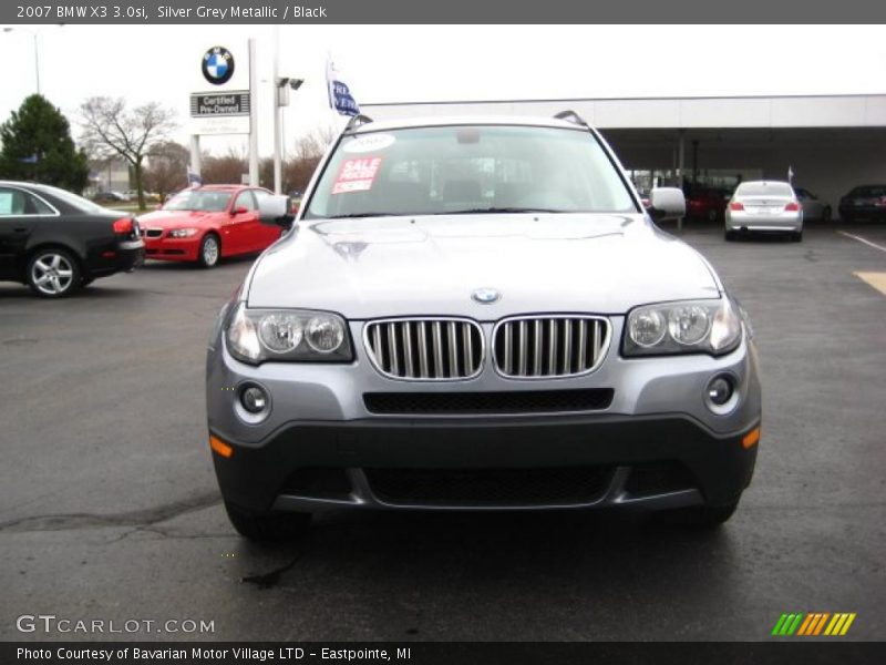 Silver Grey Metallic / Black 2007 BMW X3 3.0si