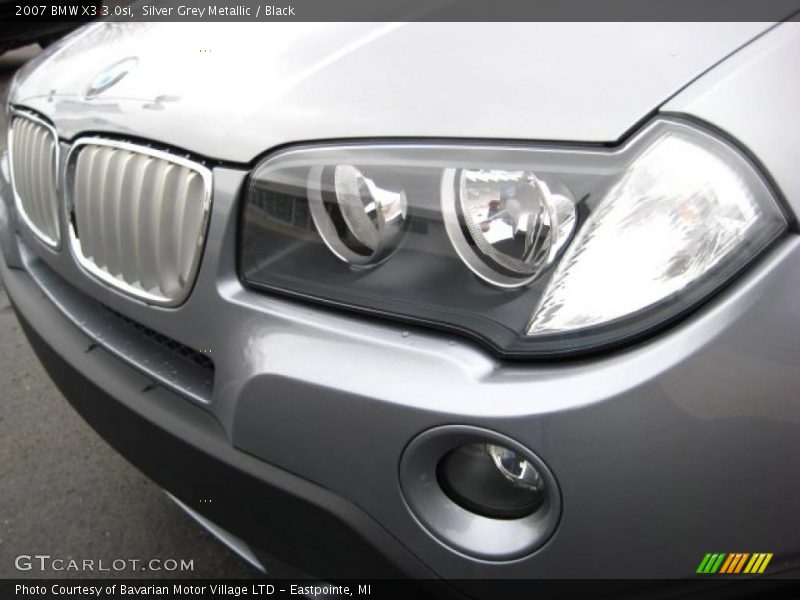 Silver Grey Metallic / Black 2007 BMW X3 3.0si