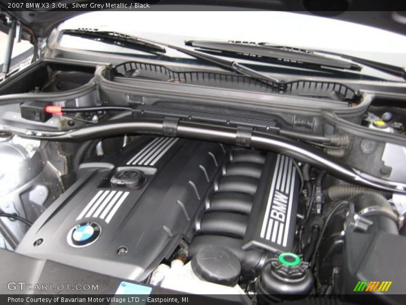 Silver Grey Metallic / Black 2007 BMW X3 3.0si