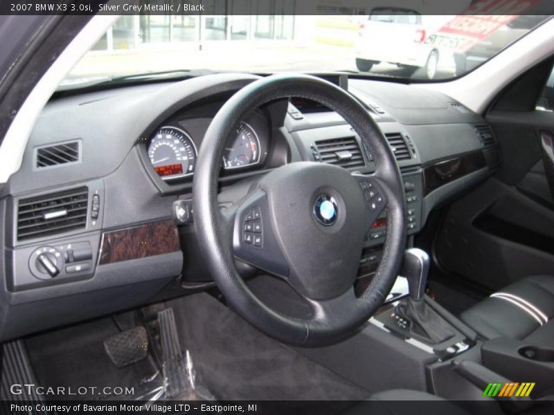 Silver Grey Metallic / Black 2007 BMW X3 3.0si