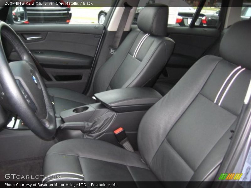 Silver Grey Metallic / Black 2007 BMW X3 3.0si