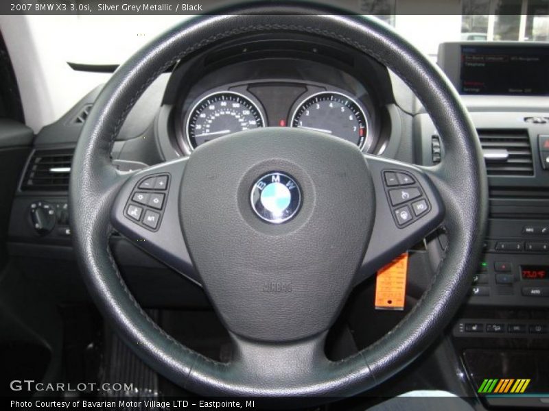 Silver Grey Metallic / Black 2007 BMW X3 3.0si
