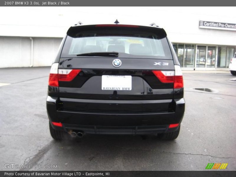 Jet Black / Black 2007 BMW X3 3.0si