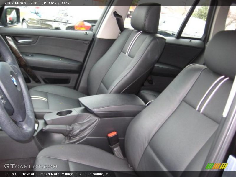 Jet Black / Black 2007 BMW X3 3.0si